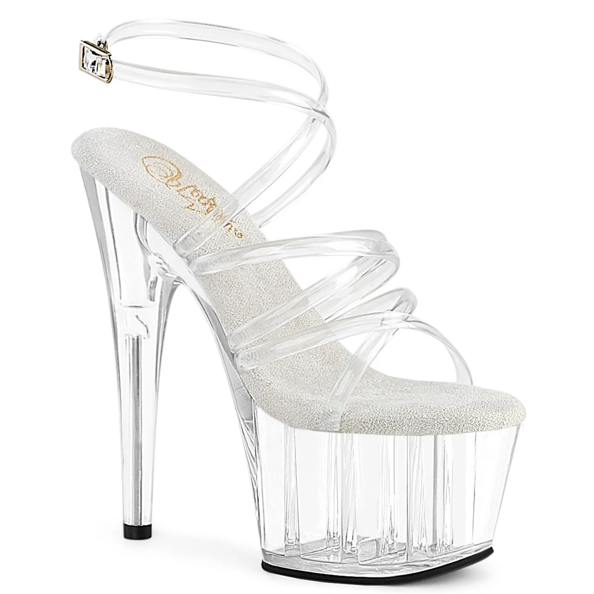 ADORE-706 Pleaser Clear Sexy Platform Shoes (Pole Dancing Heels) Asics Japan Pro Shoe