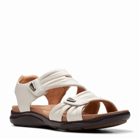 Women's Clarks, Kilty Ave Sandal Pool Fun Silver Glow