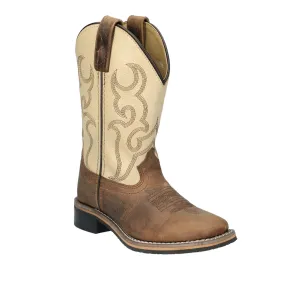 Boots Interceptor Prairie Brown/ Cream Boulet Kids Western Boots