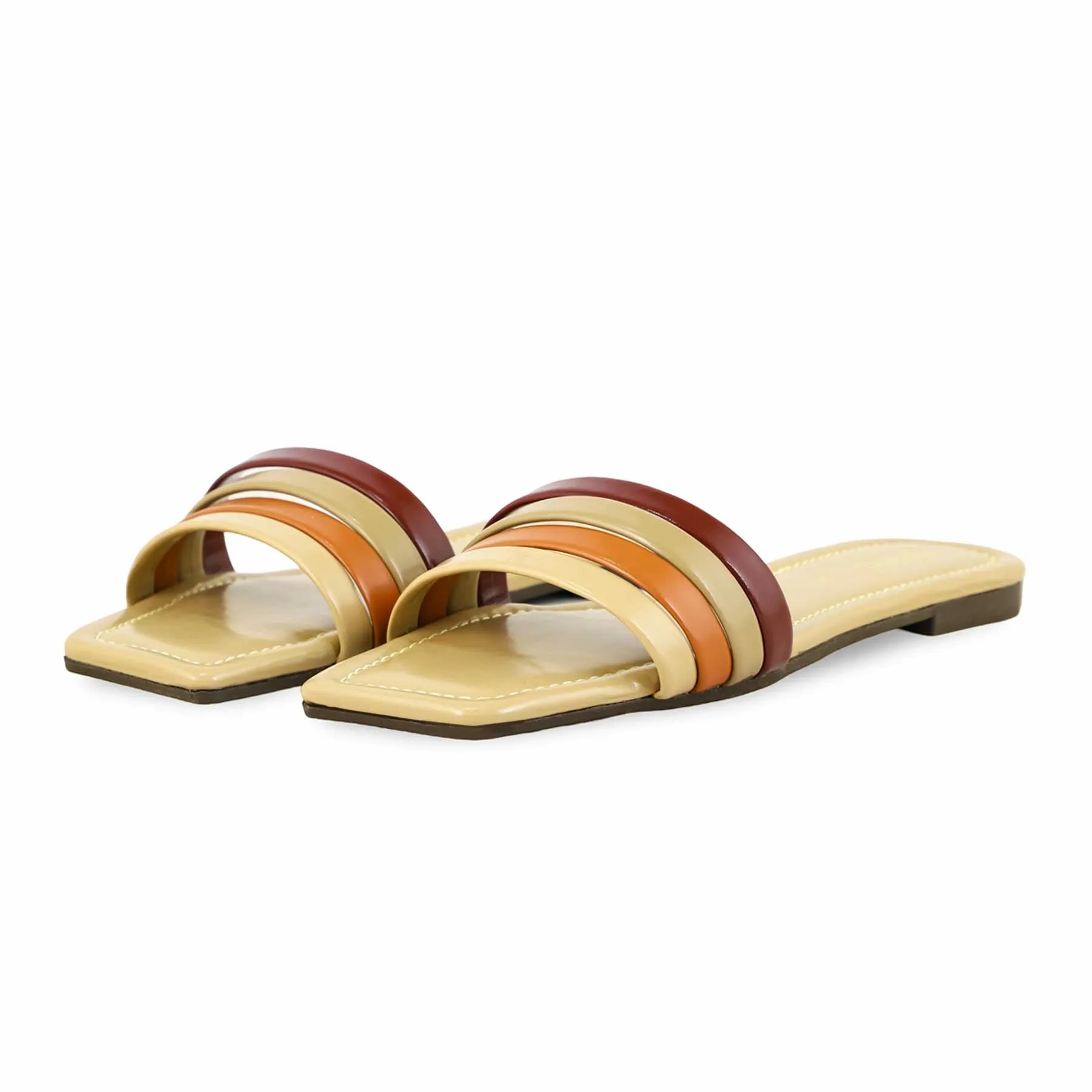 Slippers As Shoes Mustard Casual Slipper CL1875