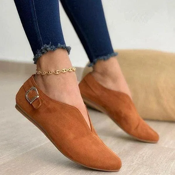 2020 Pointed Toe Suede Women Flats Shoes Woman Loafers Summer Fashion Sweet Flat Casual Shoes Women Zapatos Mujer Plus Size35-43 Loafers Gh Bass