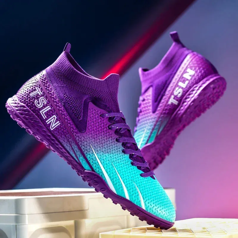 Premium Golden Messi Soccer Cleats/Womens/Mens/Youth