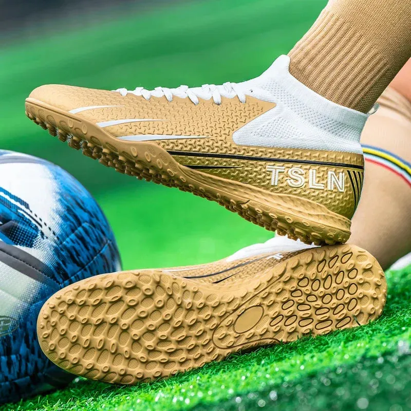 Premium Golden Messi Soccer Cleats/Womens/Mens/Youth Mbappe Soccer Cleats World Cup