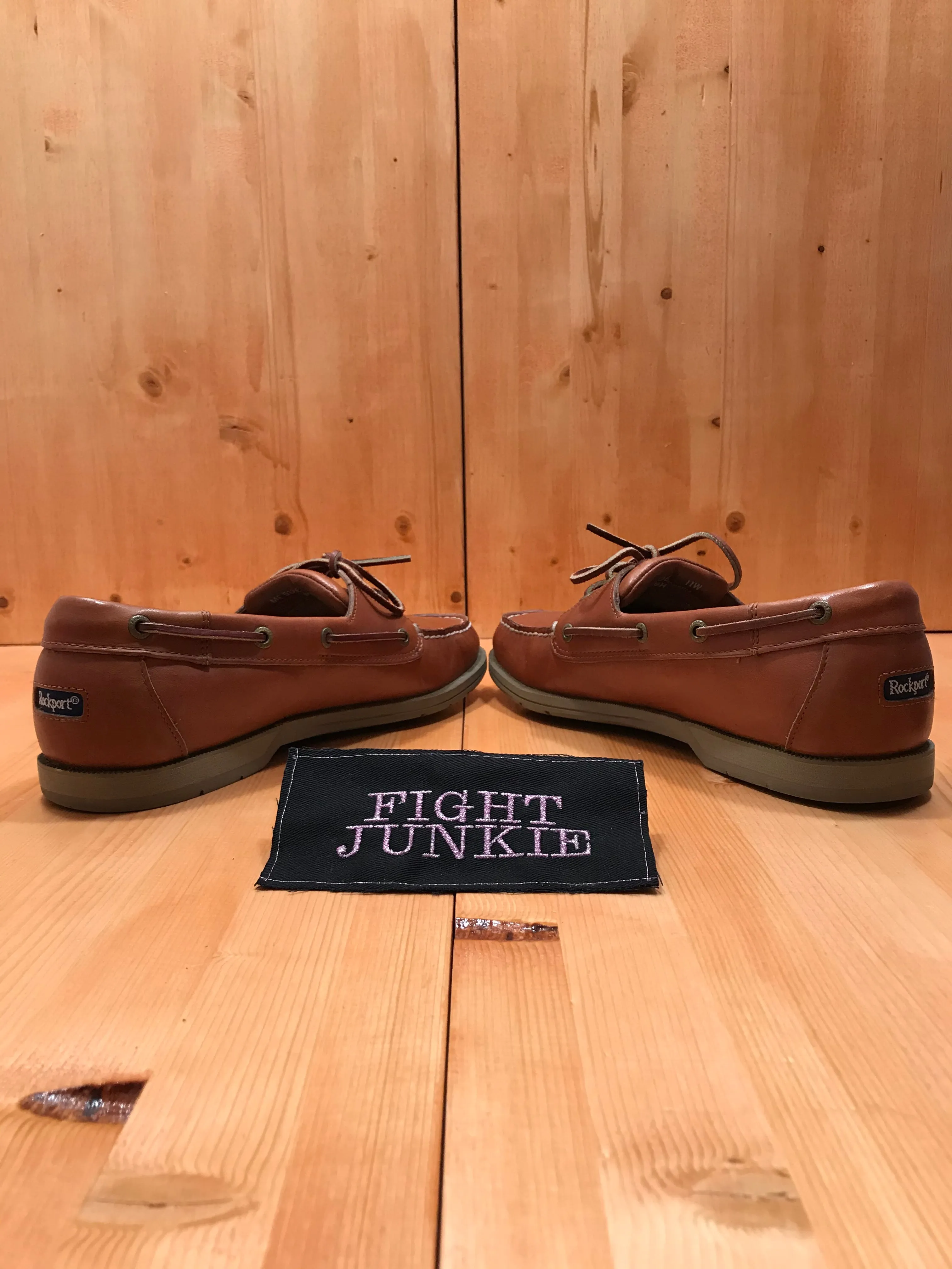 Velvet Dress Loafers ROCKPORT Mens Size 11W Leather Slip On Boat Shoes Loafers