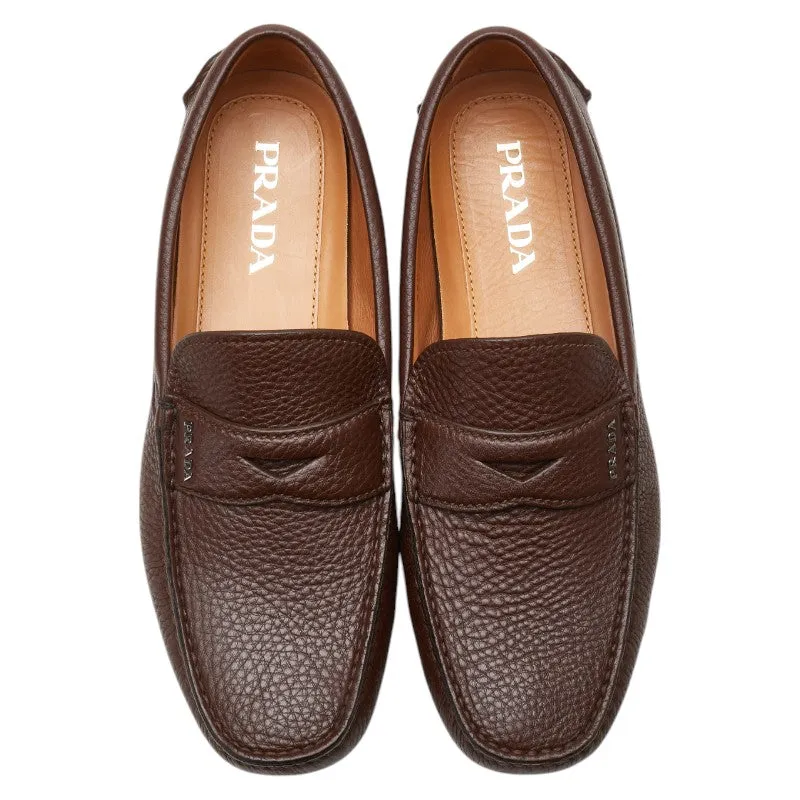 Loafers For Plantar Fasciitis Prada Leather Loafers Brown Men