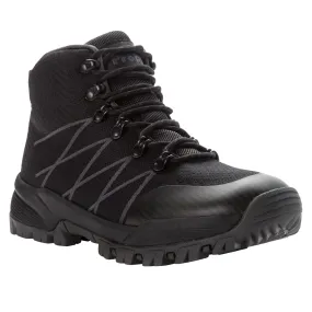 Cool Summer Work Boots Propet's Men Work Boots- Traverse MBA042K- Black/Dk Grey