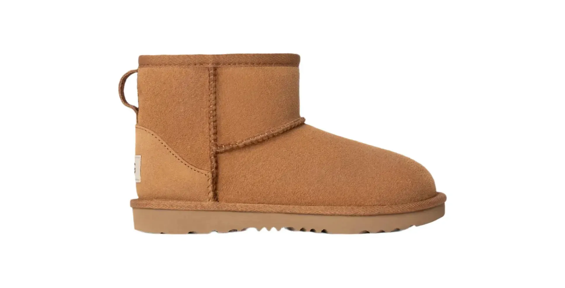 Ugg Kids Classic Mini II Chestnut Western Boots For Wide Calf