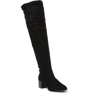 Zara Ankle Boots Wild Diva Catherine-06 Block Heel Over-the-Knee Boot Wide Fit