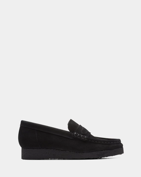 Wide Walk WALLABEE LOAFER (W) Black Suede