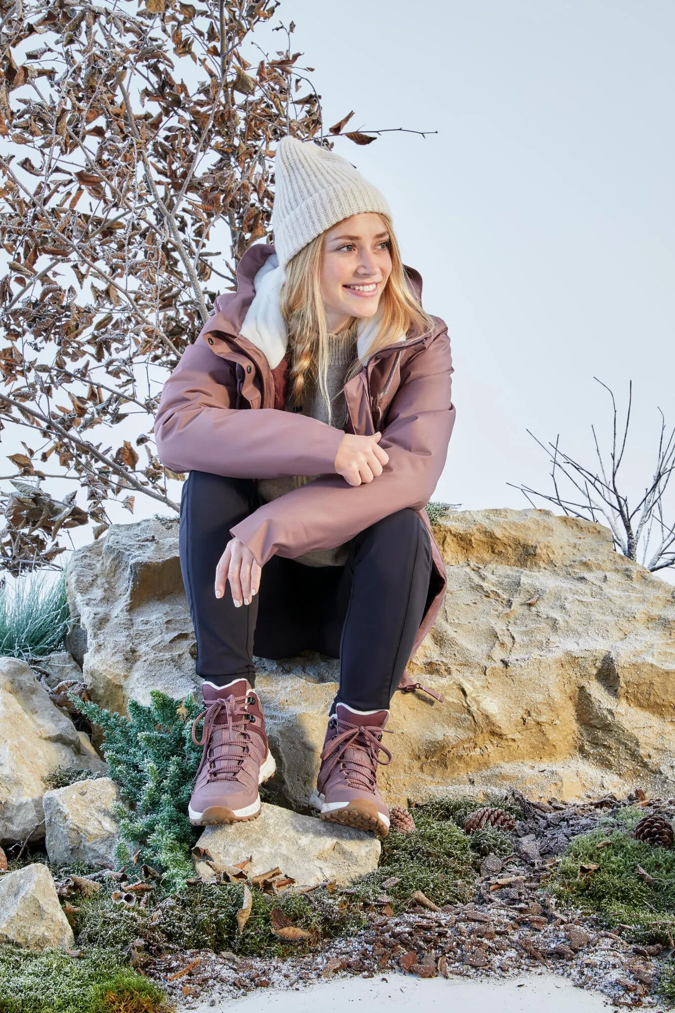 Sorel Caribou Waterproof Snow Boots Quechua Women's SH100 X-Warm Waterproof Mid Hiking Boots