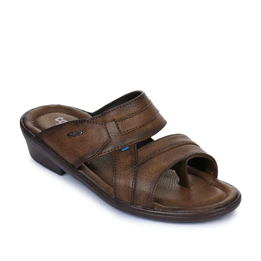 Coolers Casual (Brown) Slippers For Men 7153-601N By Liberty Whiteface Slides
