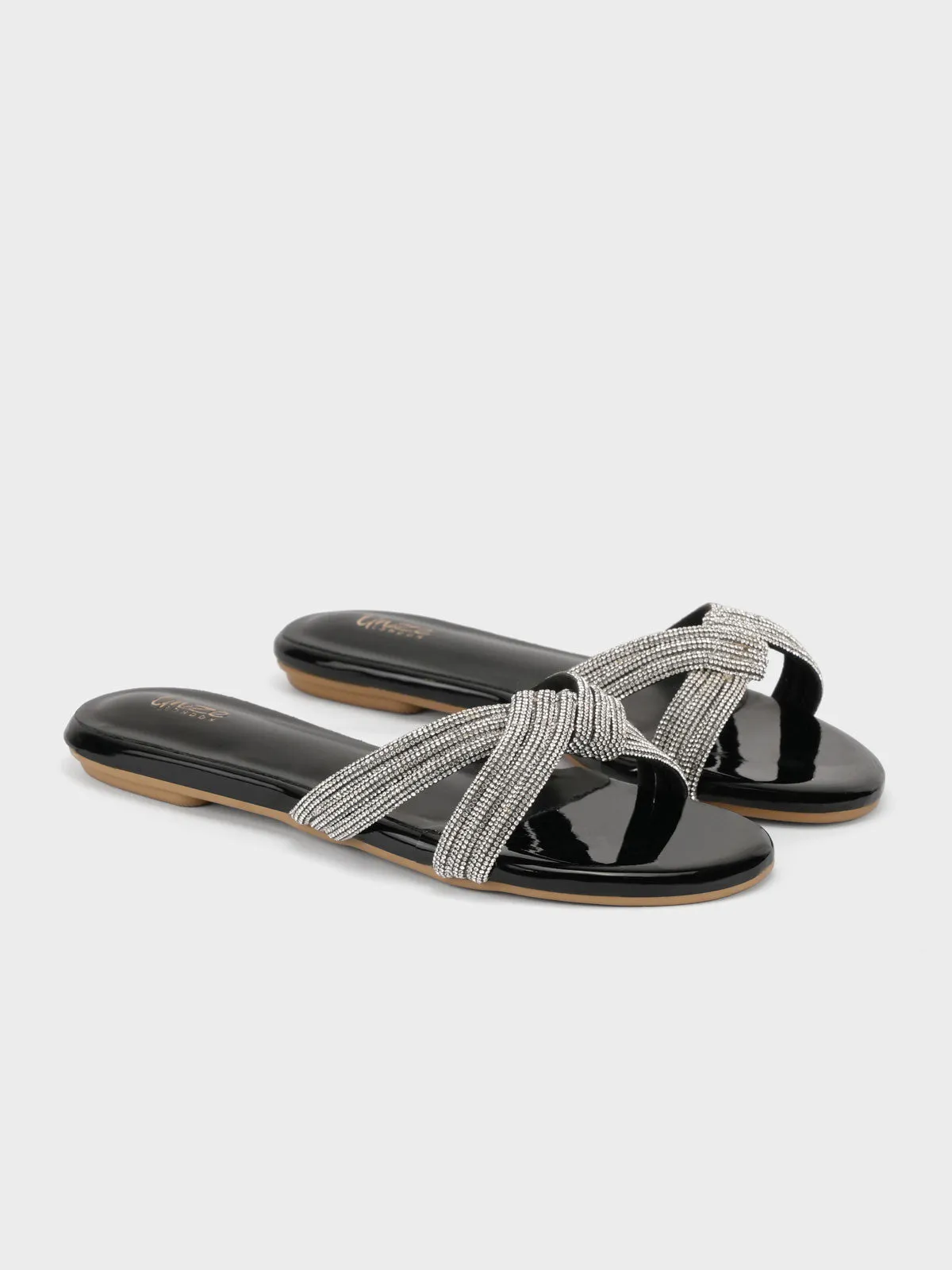 Images Of Ballet Slippers Women's "ANIKE"Crystals Evening Slippers