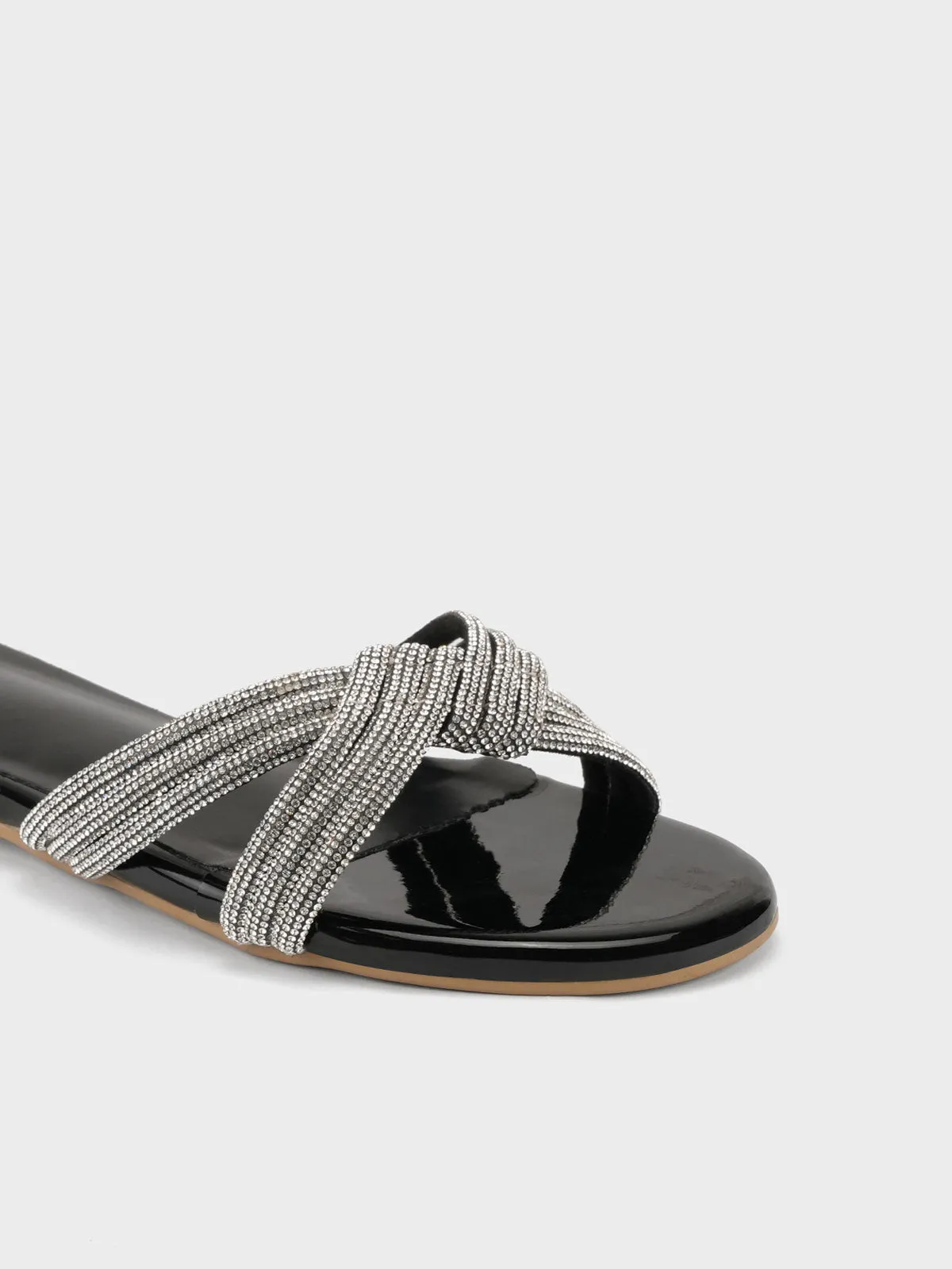 Shoes That Are Like Slippers Women's "ANIKE"Crystals Evening Slippers