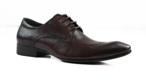 Dress Up Shoes Mens Zasel Peter Dark Brown Leather Lace Up Shoes