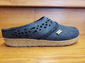 Haflinger GZ Lacey Charcoal 731054-77 Sustainable Material Quick Beach Fit