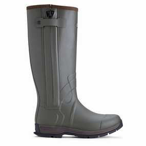 Ariat Burford Insulated Zip Rubber Boot Olive Night Quick Foot Support