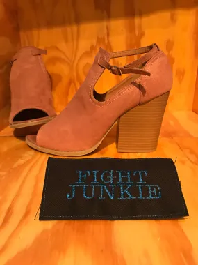 High Heel Platform Mules QUPID Women's Size 10 4 Inch Wedge Heels Shoes