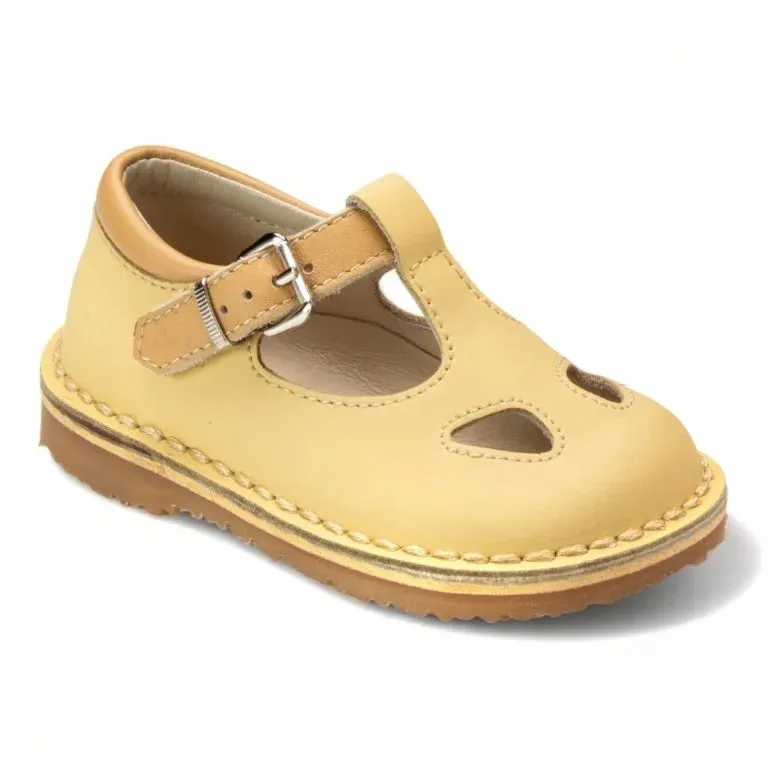 Ralph Lauren Infant Sandals 557 - Yellow Sahara Leather Strap for Toddler/Boy by London Kids