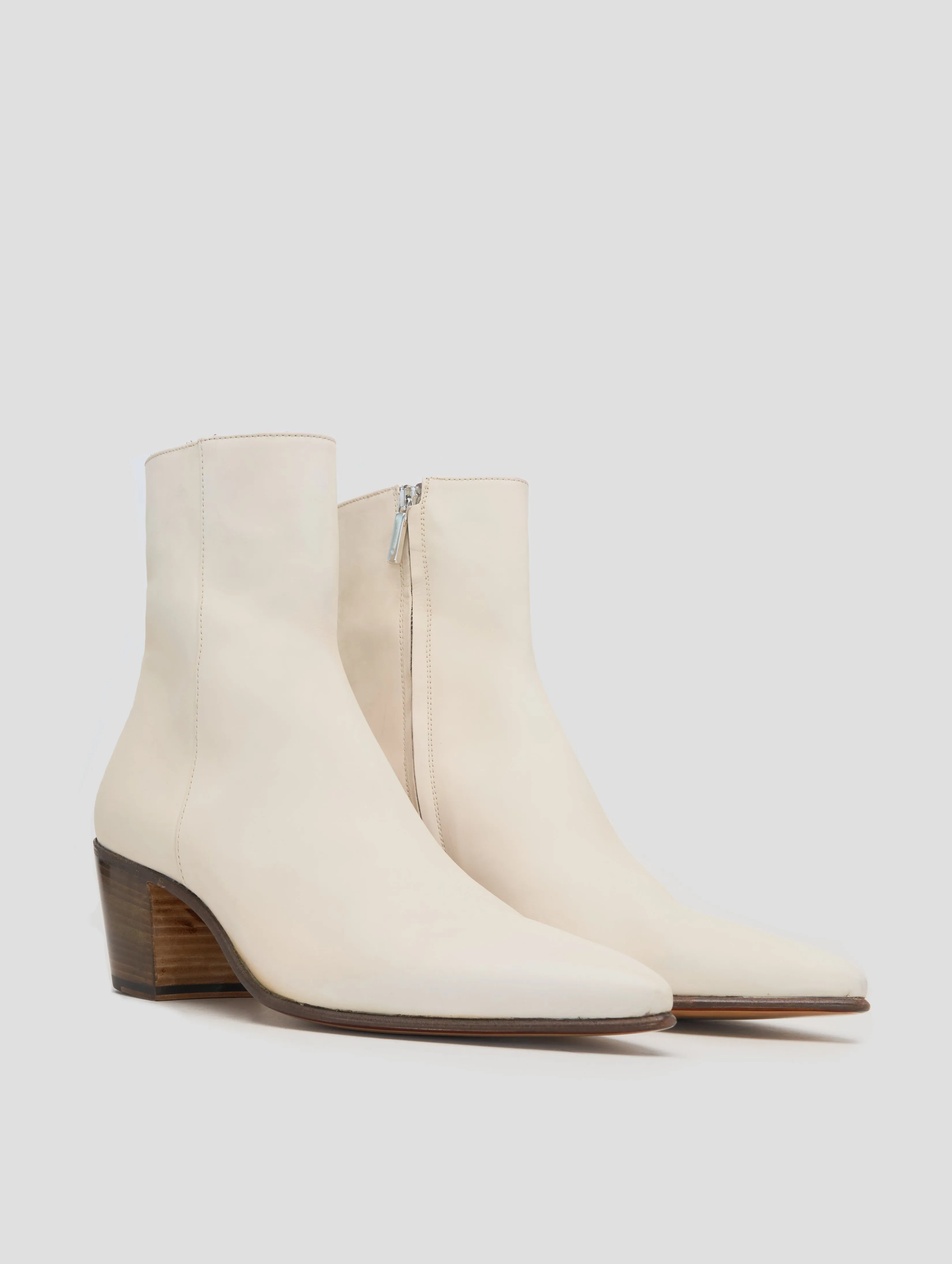 NICO 60MM ANKLE BOOT IN IVORY CALFSKIN Tabi Boots