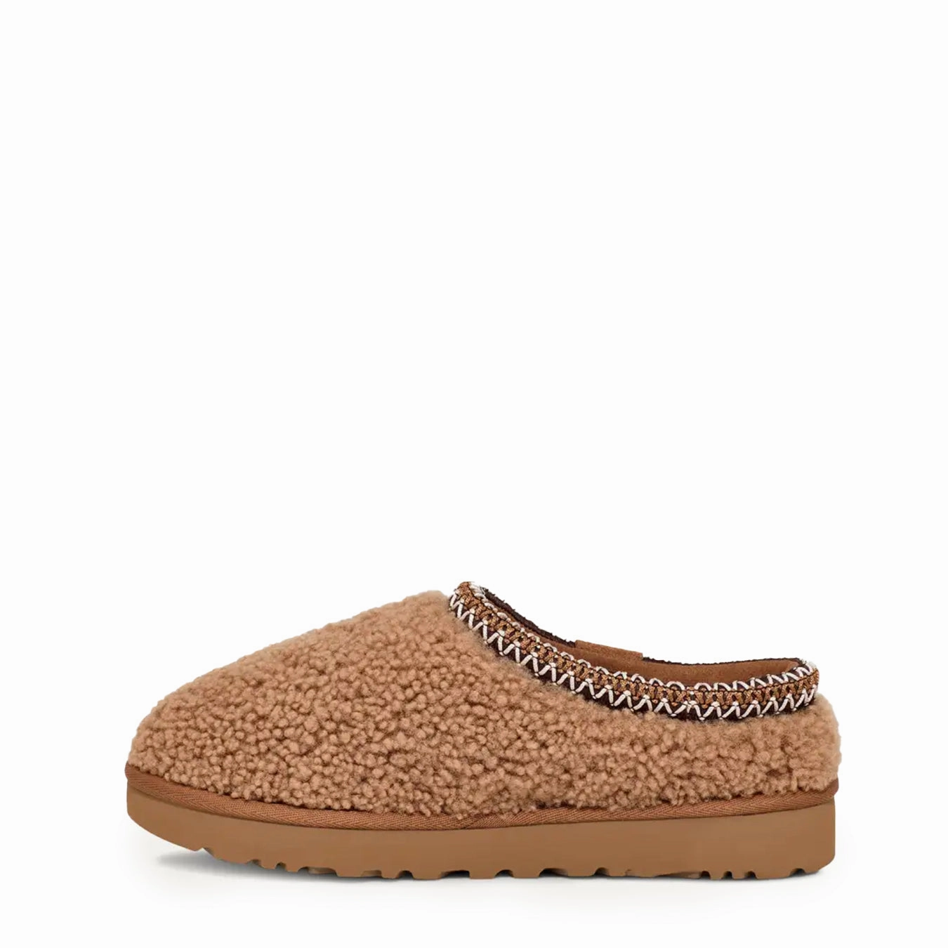 poolside style UGG Womens Tasman Maxi Curly Slipper Chestnut