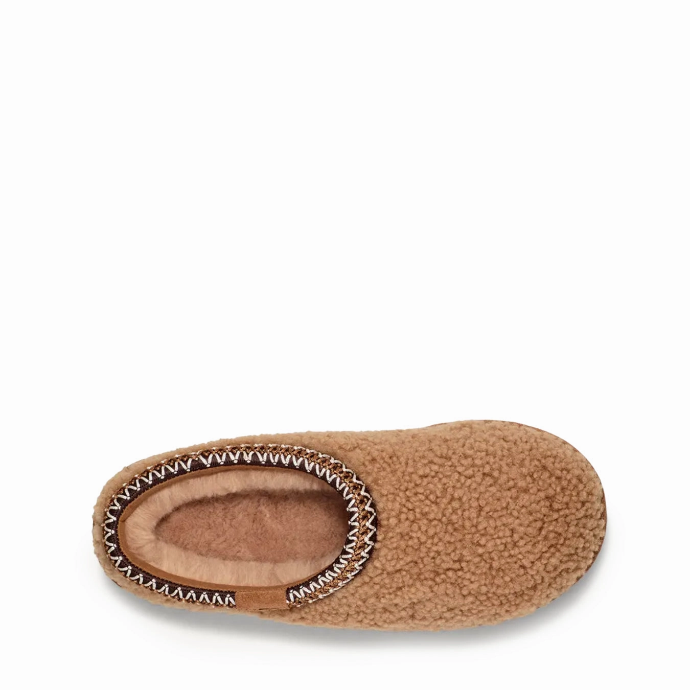 UGG Womens Tasman Maxi Curly Slipper Chestnut Reflective elements Beach Ready Slides
