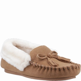Hush Puppies Agnes Fur Slipper Cushioned Sole User-Friendly