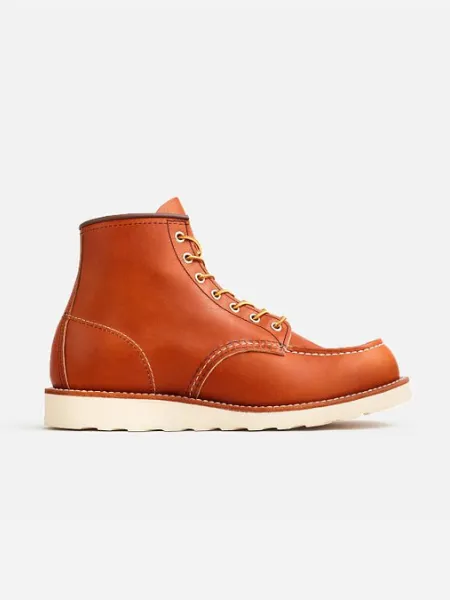 Embroidered Boots RED WING MEN'S CLASSIC MOC 6-INCH LEATHER BOOT