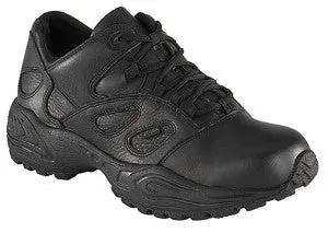Reebok Men's Postal Certified Black Athletic Leather Oxford Soft Toe Shoe Adidas Hiking Shoes