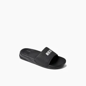 Reef Kids One Slide Sandals Black Block Heel Platform Sandals
