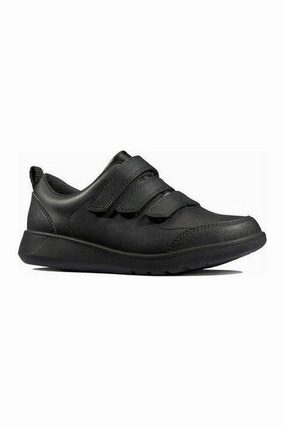 High Top Design Clarks Scape Sky Youth black leather