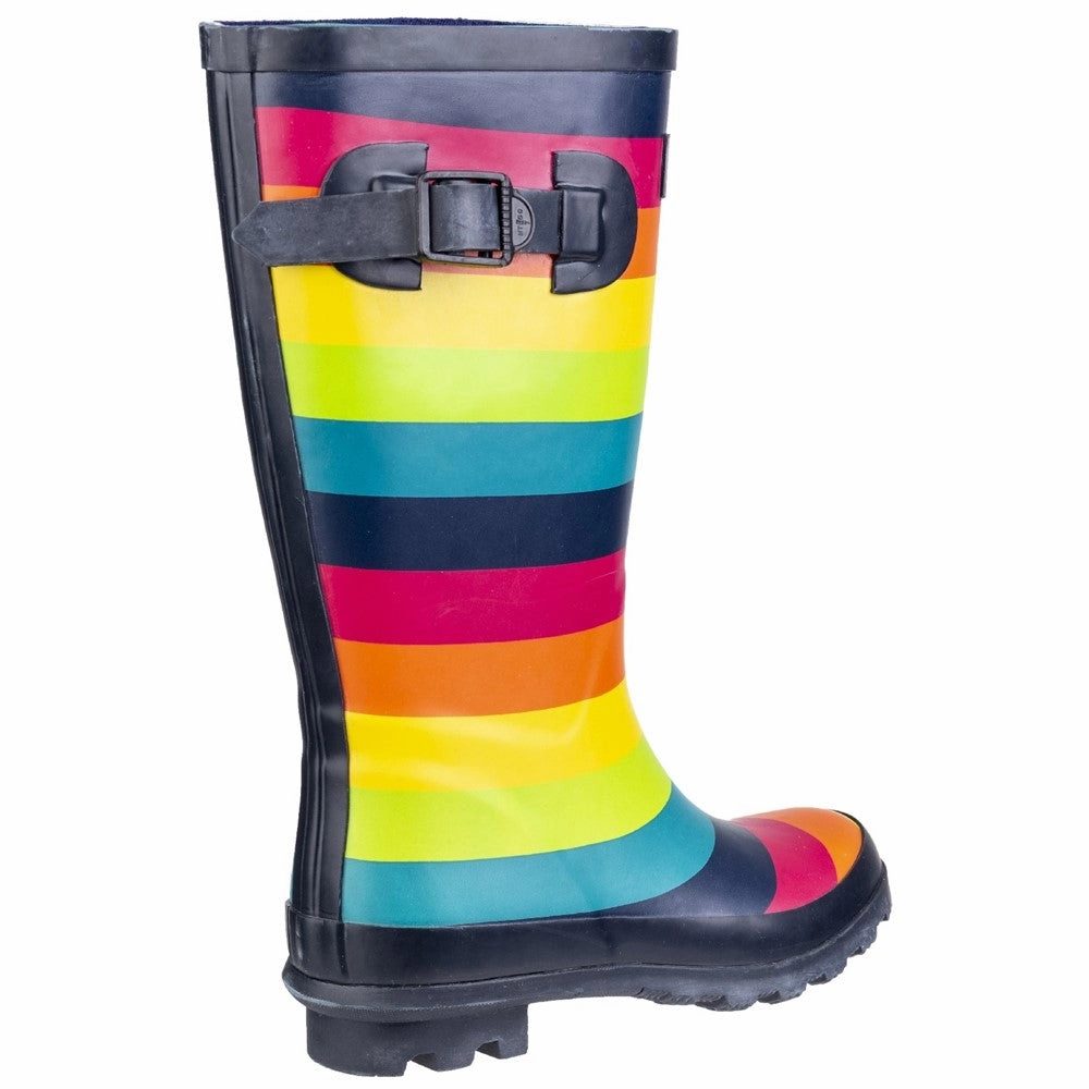 Cushioned Fit Cotswold Rainbow Wellington Boot