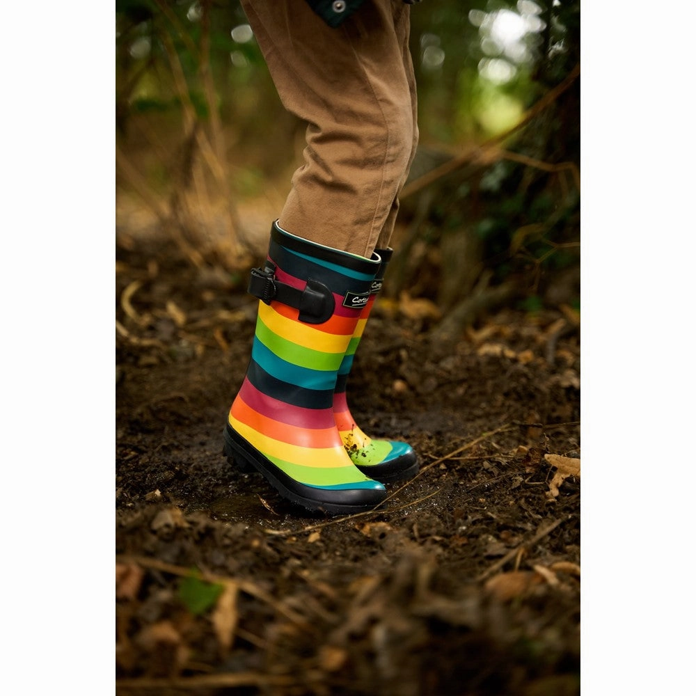 Cotswold Rainbow Wellington Boot Effortless Wear Comfortable Upper