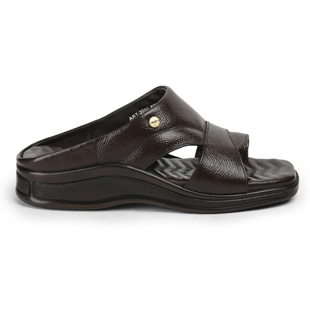 Slippers For Bathing Healers By Liberty Men 2050-802 Brown Casual Slippers