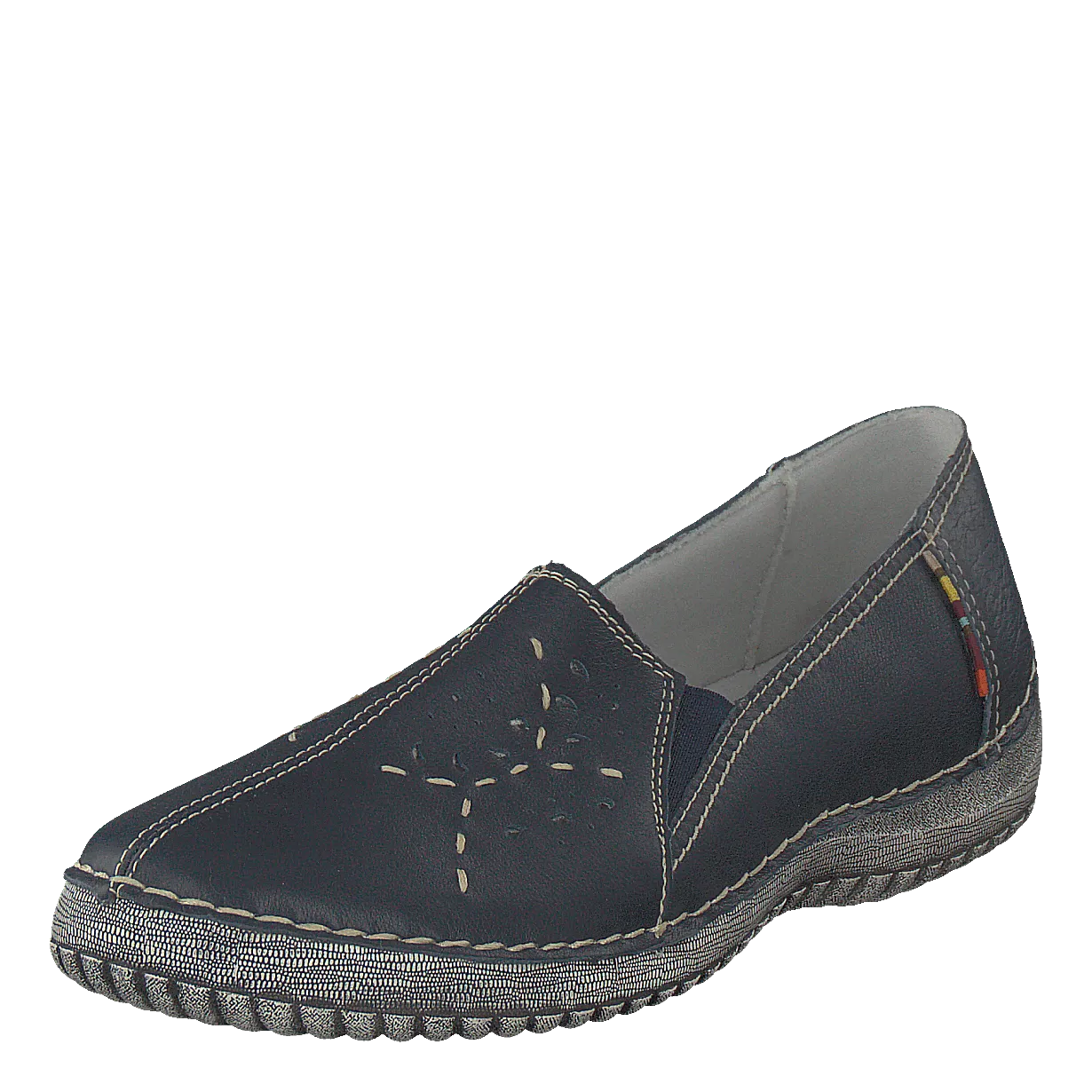 Isar Navy Laser Cut Loafers