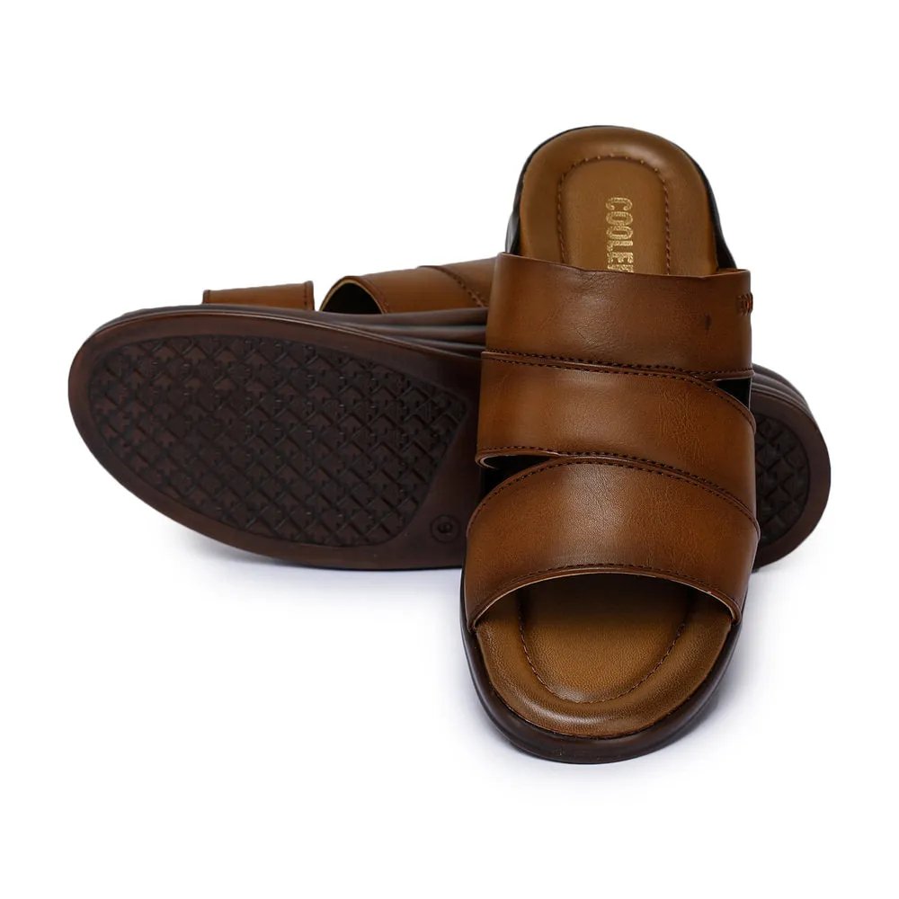 Slippers Loft Coolers Casual (Tan) Slippers For Men 7123-310 By Liberty