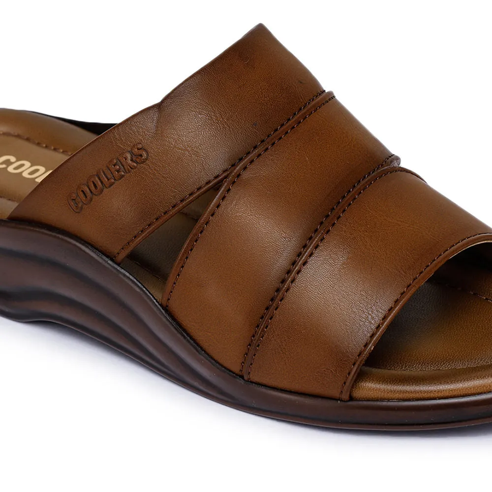 My Slippers.com Coolers Casual (Tan) Slippers For Men 7123-310 By Liberty