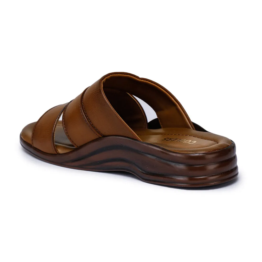 Coolers Casual (Tan) Slippers For Men 7123-310 By Liberty Merippa Slippers