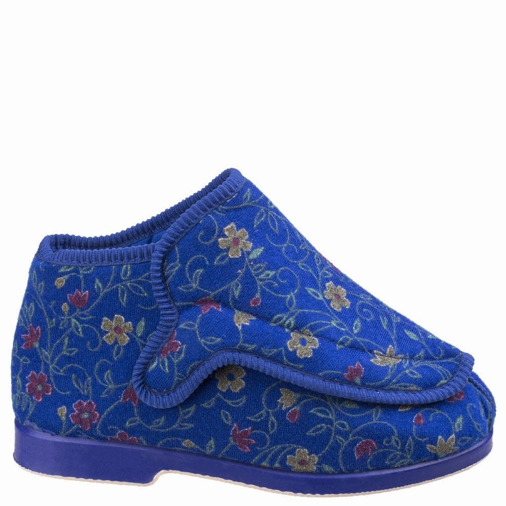 GBS Rhona Ladies Extra Wide Fit Slipper Soft Touch