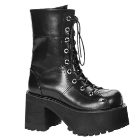 High Heel Work Boots 3 Inch Heel RANGER-301 Black