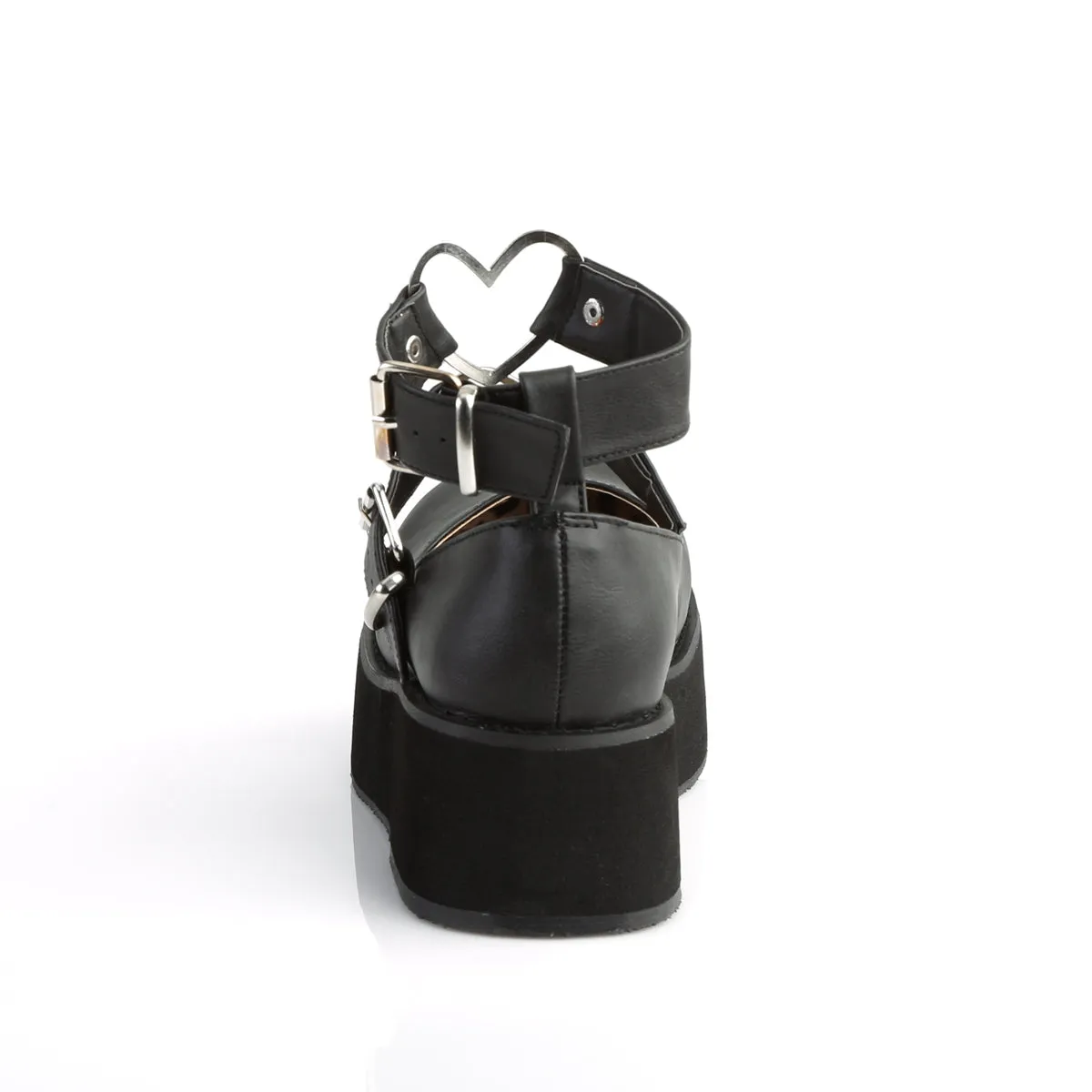 SPRITE-02 DemoniaCult Black Vegan Leather Sexy Women's Heels & Platform Shoes (Alternative Footwear) Asics Comfortable Shoes