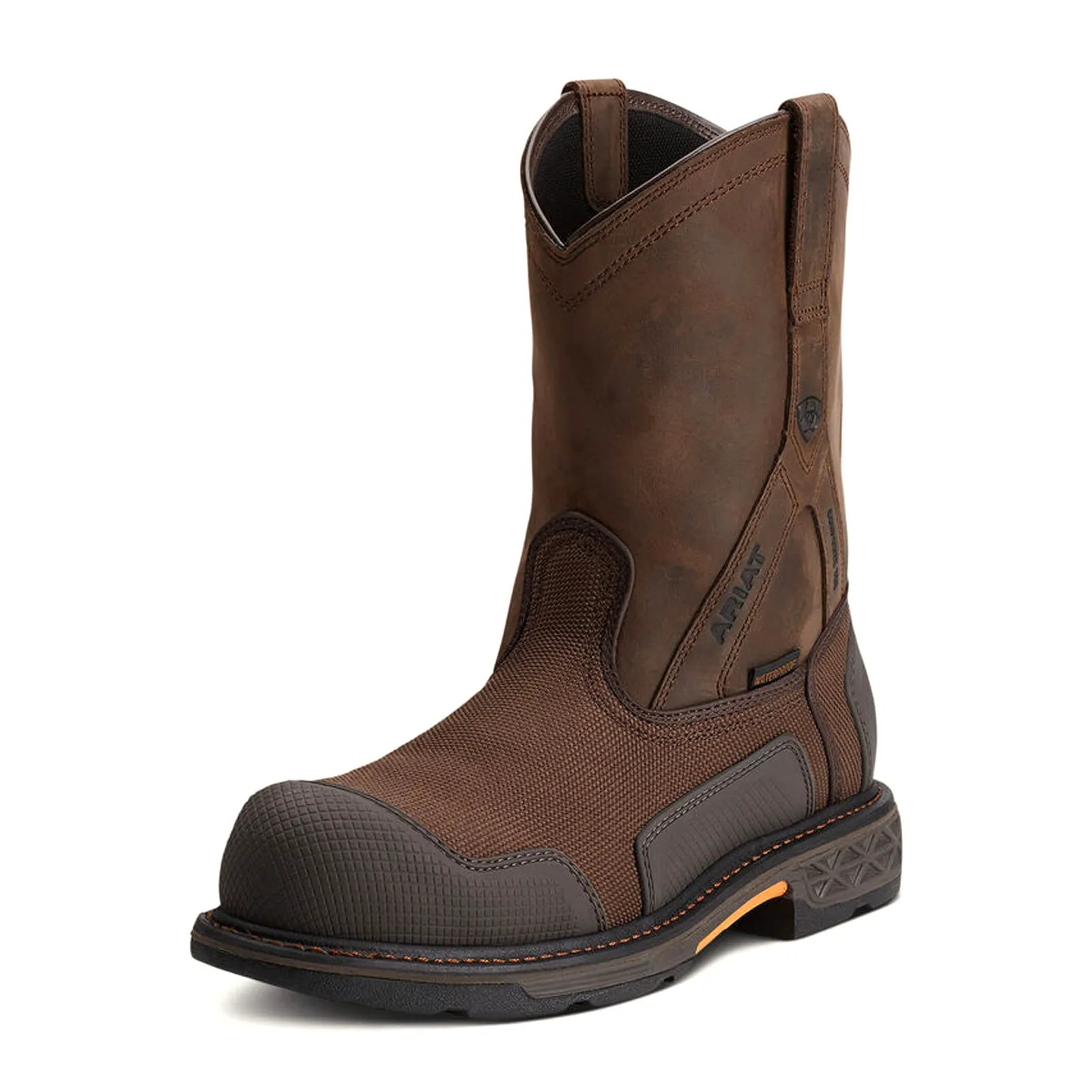 Ariat OverDrive XTR 8" Zip Composite Toe Work Boot (Men) - Oily Distressed Brown