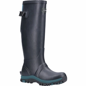 Cotswold Realm Adjustable Wellington Boot Waterproof Flex All Season Footwear