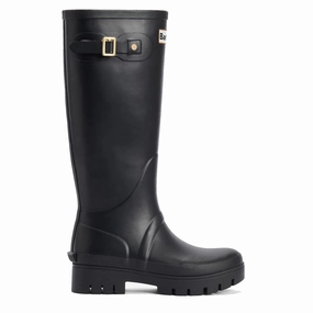 Instant Style Barbour Womens Snowdon Tall Welly Black