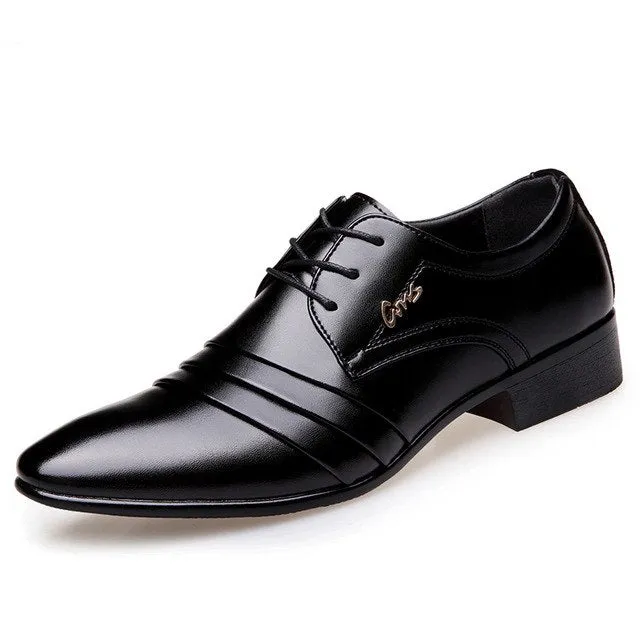 West Louis Luxury Brand Business Leather Shoes Non Leather Dress Shoes