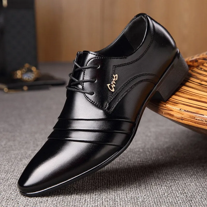 Japanese Dress Shoes West Louis Luxury Brand Business Leather Shoes