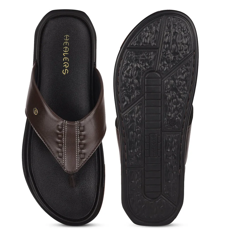 Bluey Slippers Healers By Liberty AVN-107 Casual Slippers For Men - Brown