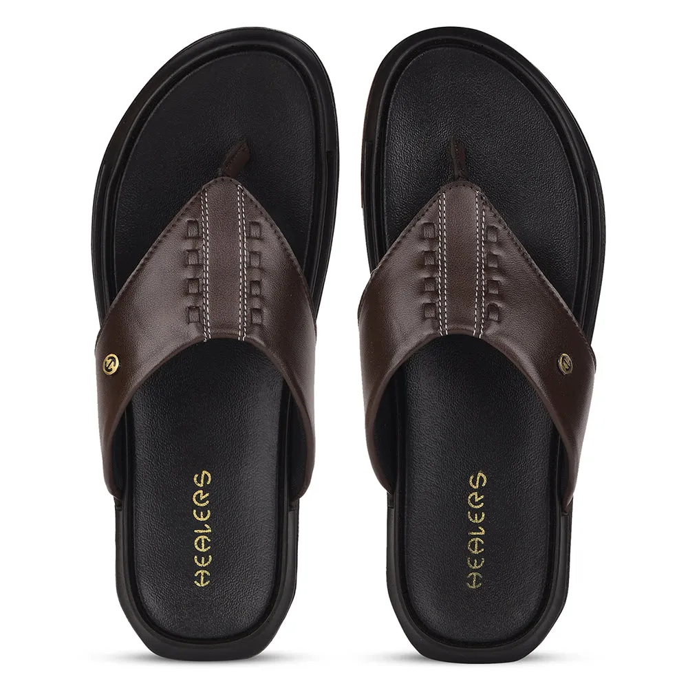 Healers By Liberty AVN-107 Casual Slippers For Men - Brown Glo Slippers