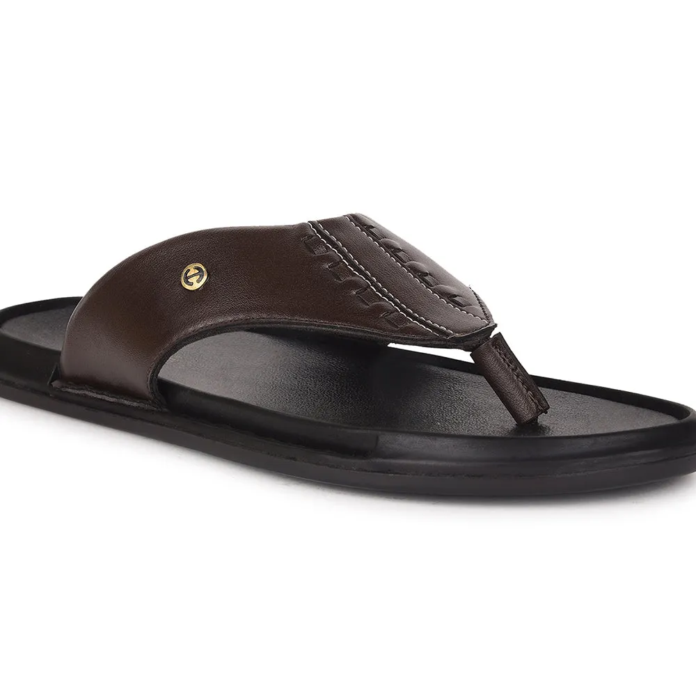 Leopard Slides Healers By Liberty AVN-107 Casual Slippers For Men - Brown