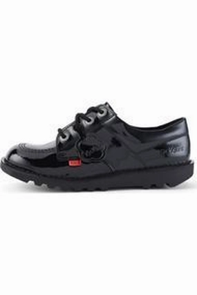 Mid Top Comfortable Design Kickers Kick Lo Core Black Patent