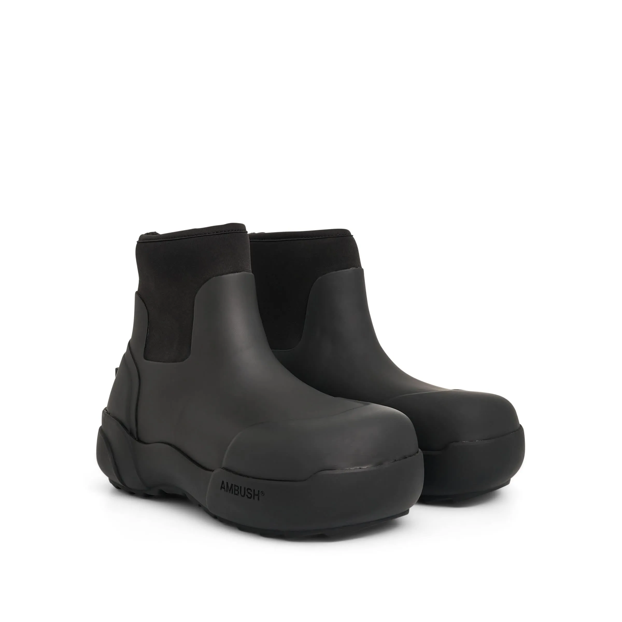 Cowprint Boots Rubber Boots in Black